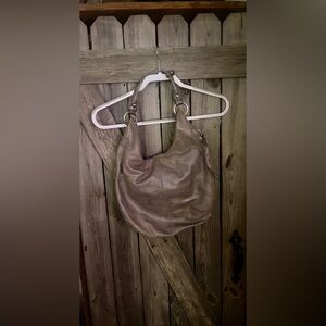 HOBO Metallic Tan Hobo Bag